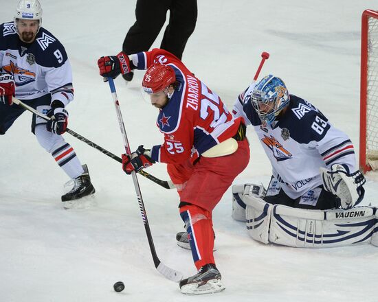 Kontinental Hockey League. CSKA vs. Metallurg