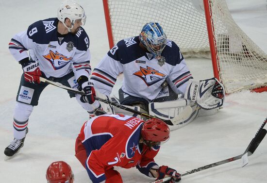 Kontinental Hockey League. CSKA vs. Metallurg