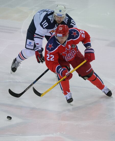 Kontinental Hockey League. CSKA vs. Metallurg Magnitogorsk
