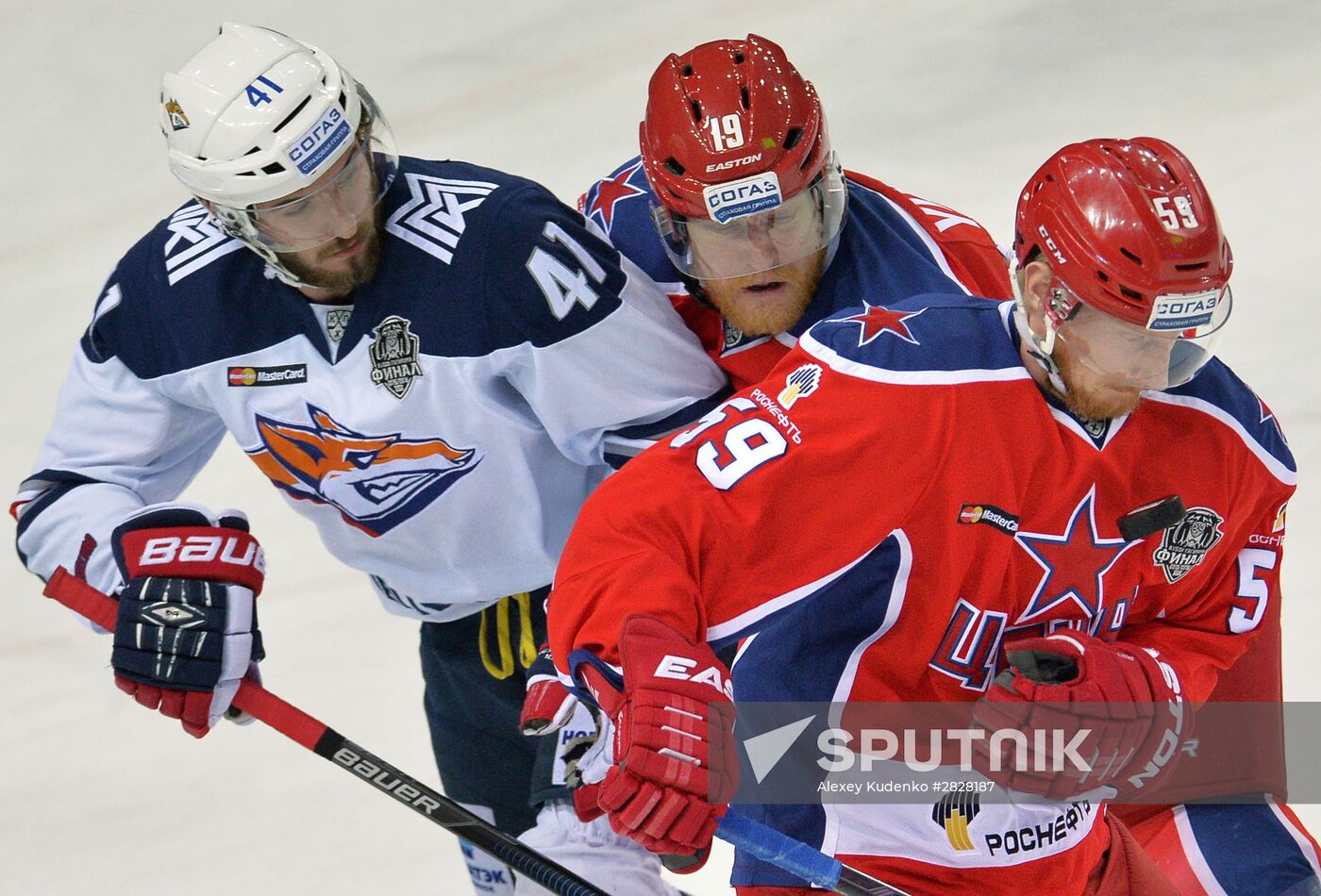 Kontinental Hockey League. CSKA vs. Metallurg Magnitogorsk