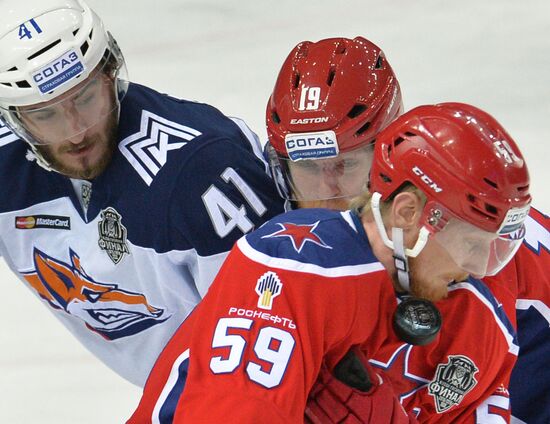 Kontinental Hockey League. CSKA vs. Metallurg