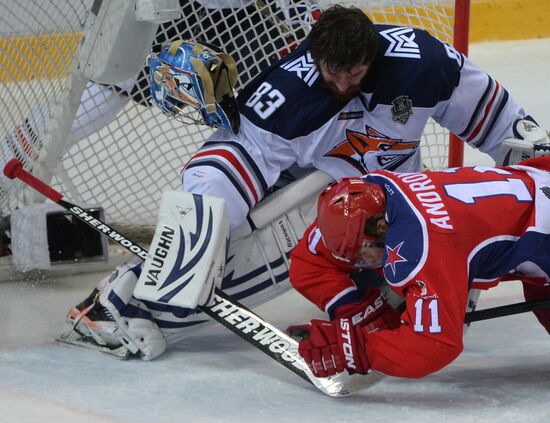 Kontinental Hockey League. CSKA vs. Metallurg Magnitogorsk