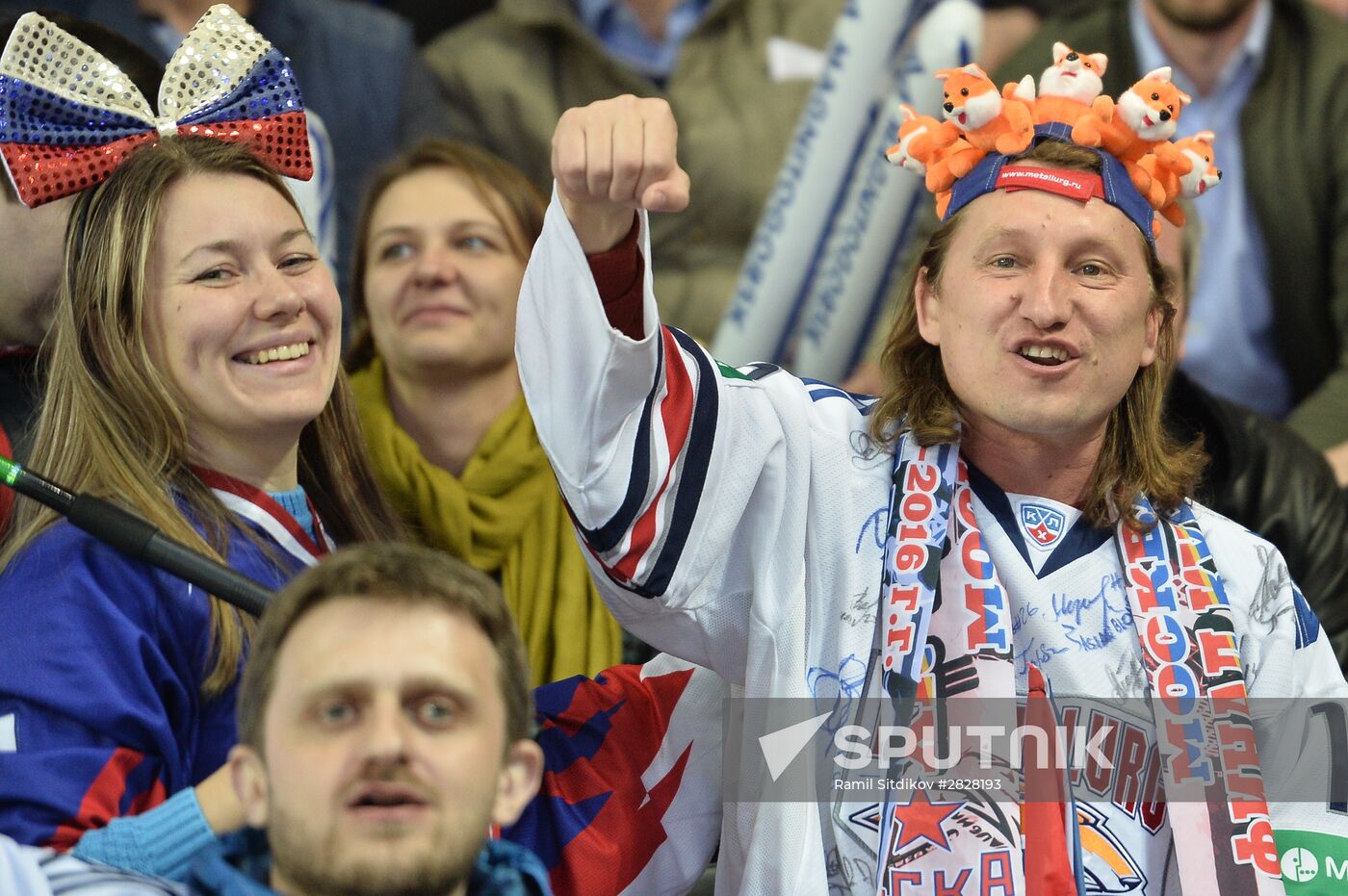 Kontinental Hockey League. CSKA vs. Metallurg