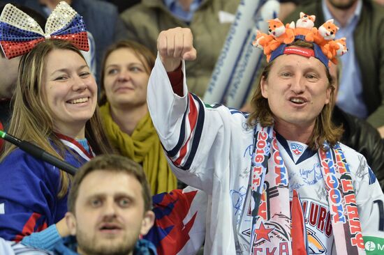 Kontinental Hockey League. CSKA vs. Metallurg