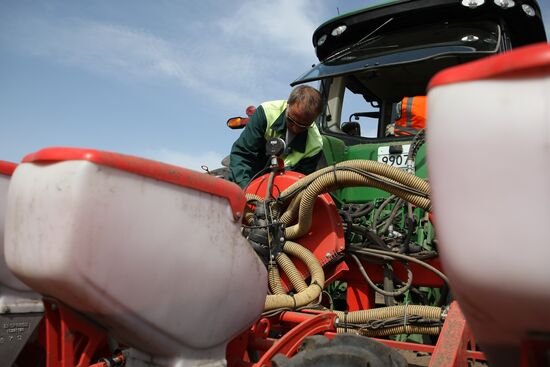 Spring sowing campaign in Krasnodar Territory