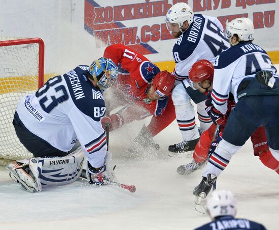 Kontinental Hockey League. CSKA vs. Metallurg Magnitogorsk