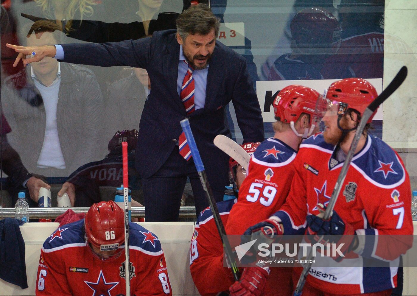 Kontinental Hockey League. CSKA vs. Metallurg Magnitogorsk