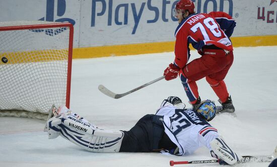 Kontinental Hockey League. CSKA vs. Metallurg Magnitogorsk