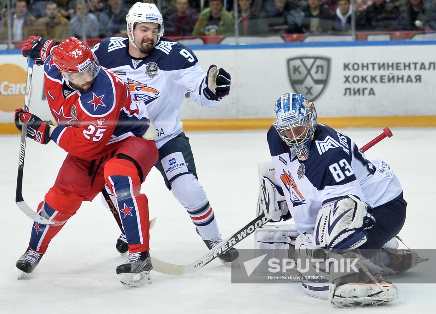 Kontinental Hockey League. CSKA vs. Metallurg