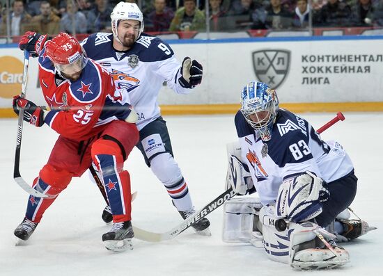 Kontinental Hockey League. CSKA vs. Metallurg