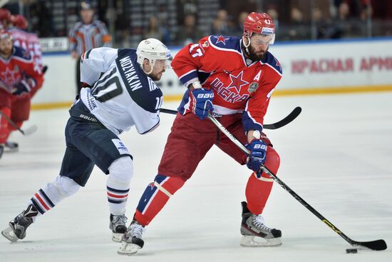 Kontinental Hockey League. CSKA vs. Metallurg