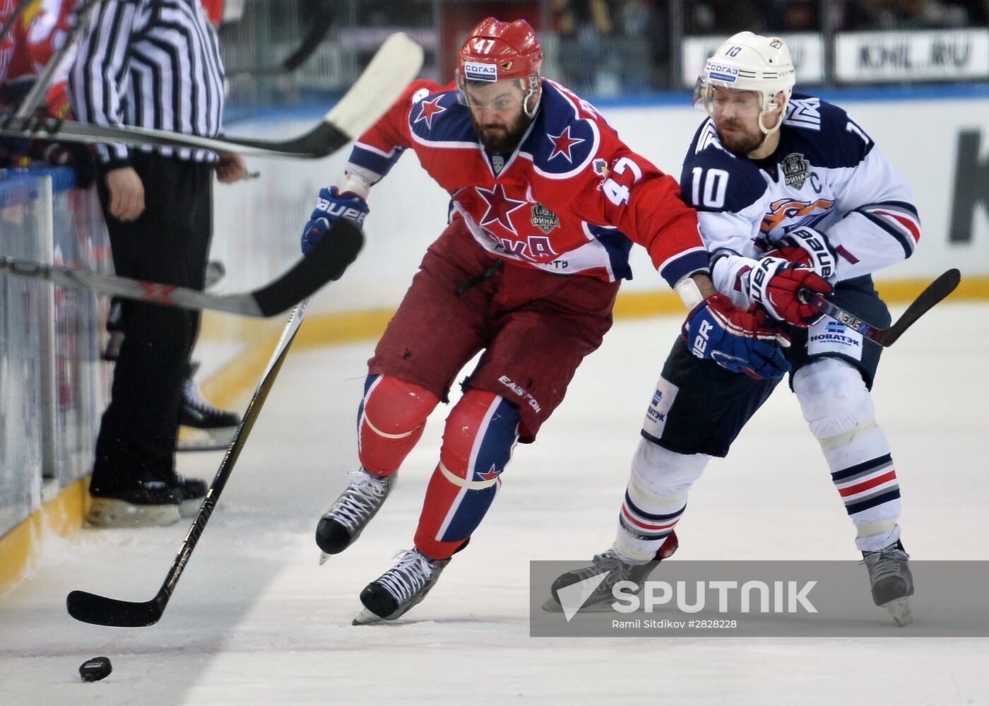Kontinental Hockey League. CSKA vs. Metallurg