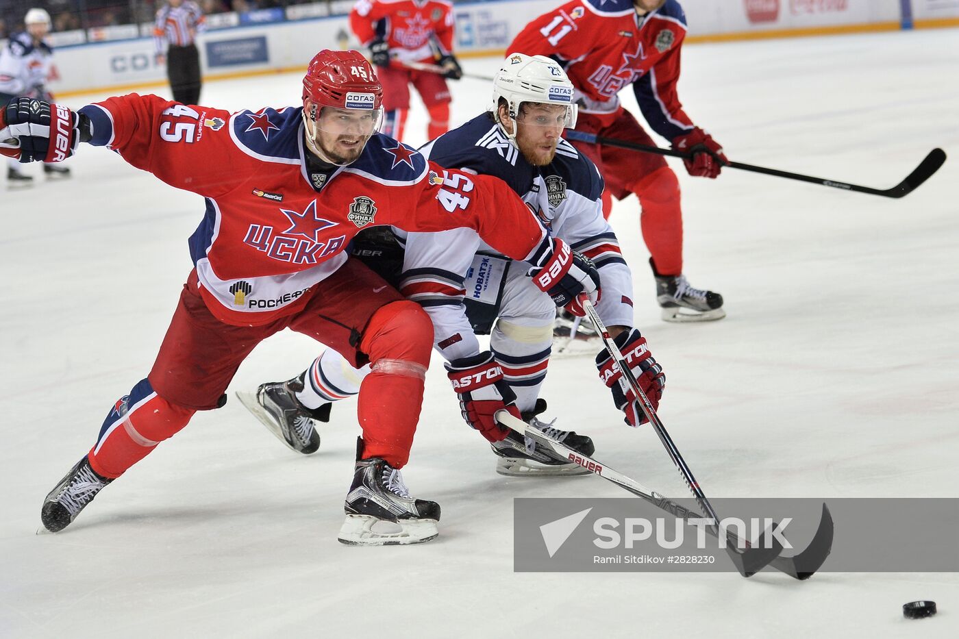 Kontinental Hockey League. CSKA vs. Metallurg