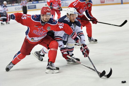 Kontinental Hockey League. CSKA vs. Metallurg