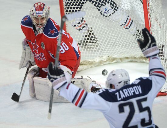 Kontinental Hockey League. CSKA vs. Metallurg Magnitogorsk