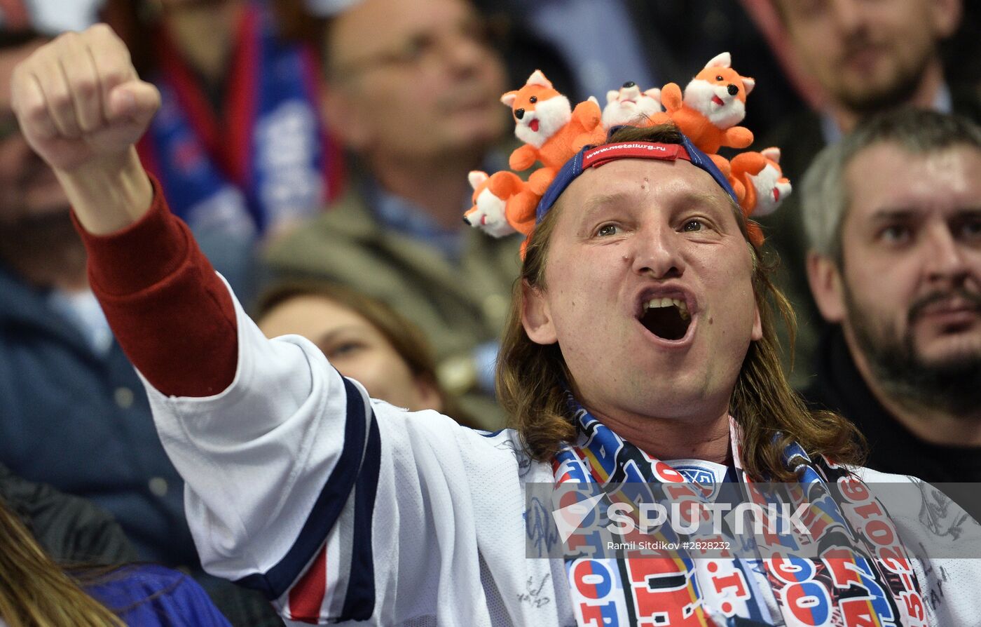 Kontinental Hockey League. CSKA vs. Metallurg Magnitogorsk