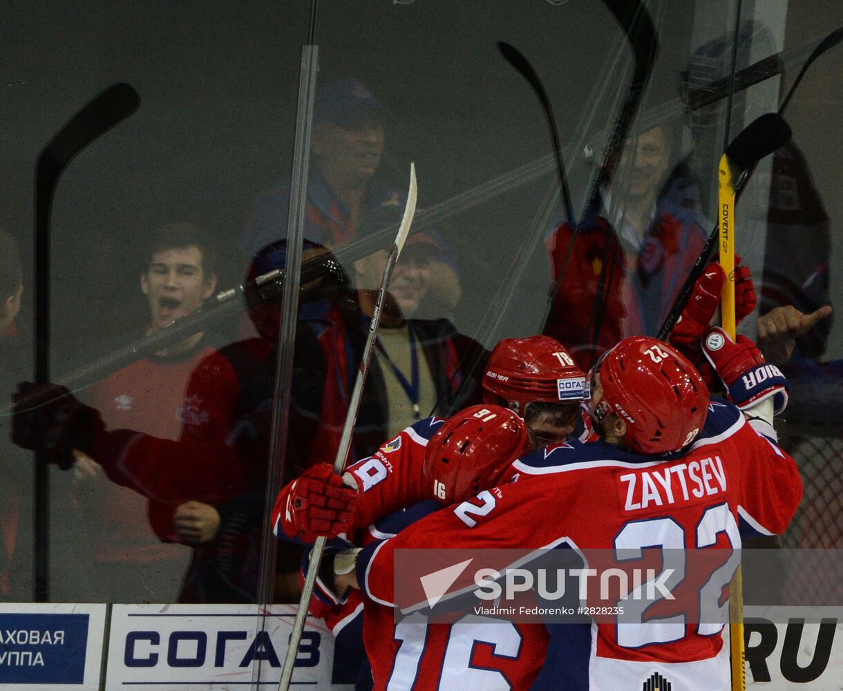 Kontinental Hockey League. CSKA vs. Metallurg Magnitogorsk