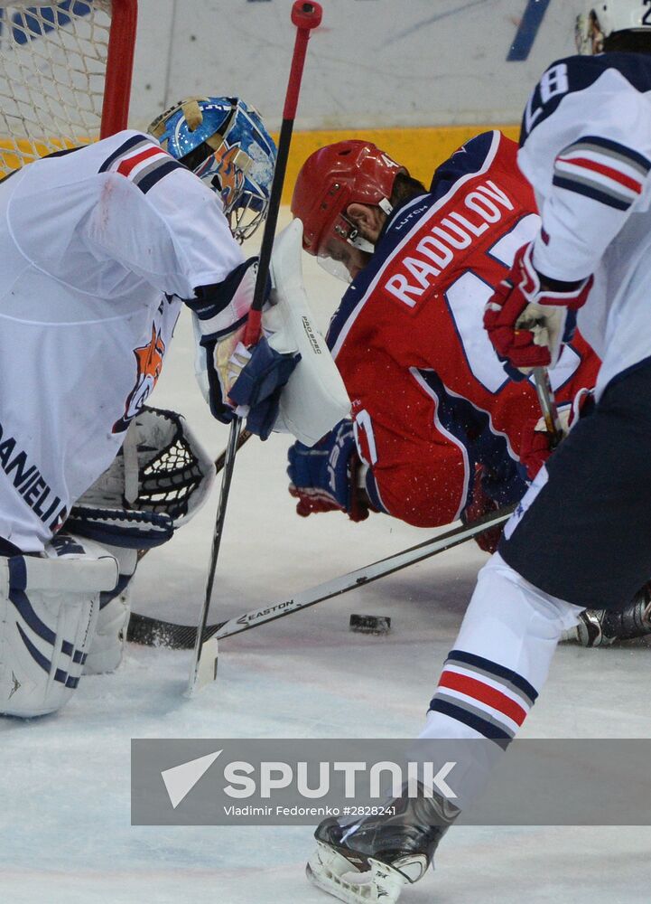 Kontinental Hockey League. CSKA vs. Metallurg Magnitogorsk