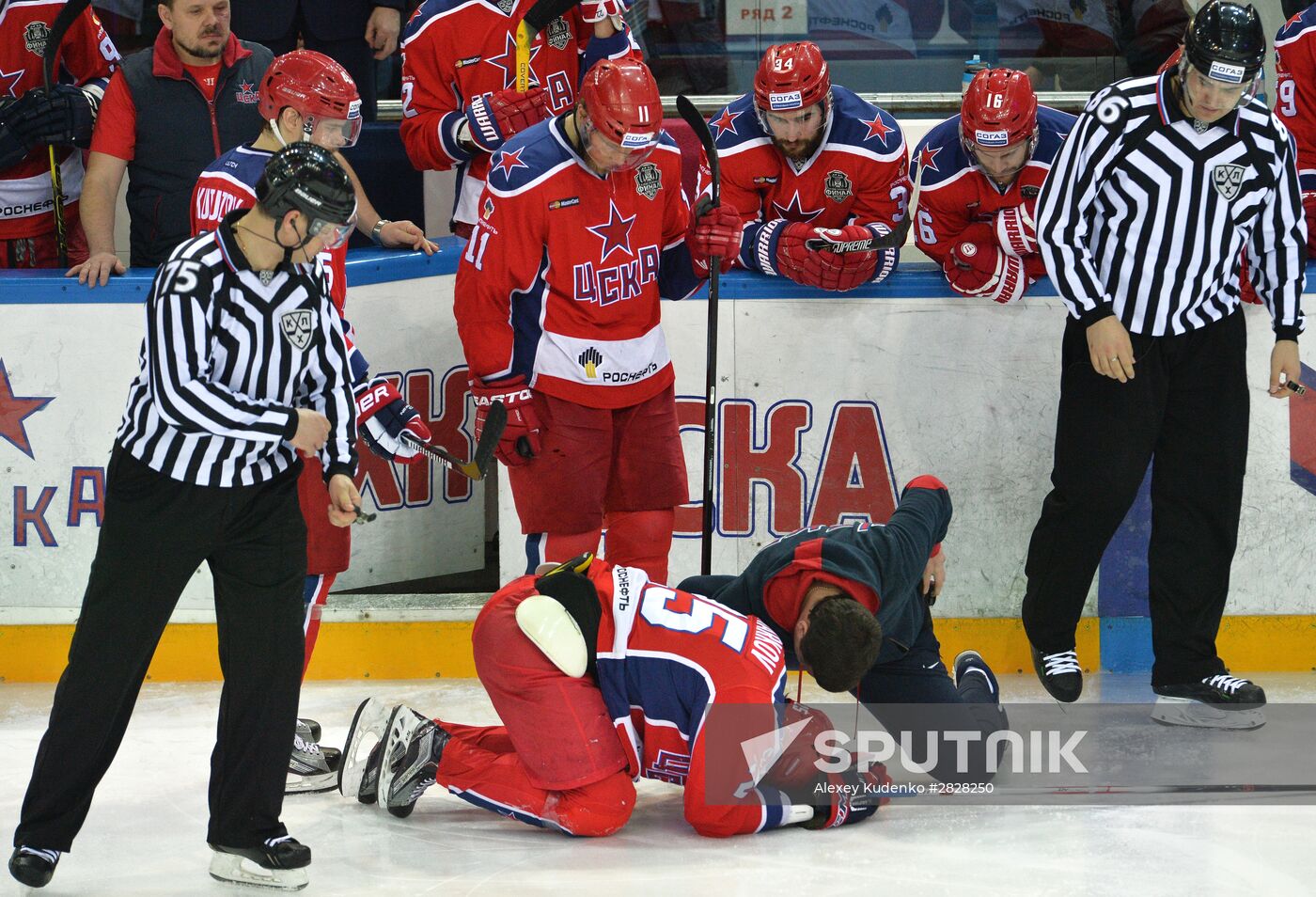 Kontinental Hockey League. CSKA vs. Metallurg Magnitogorsk