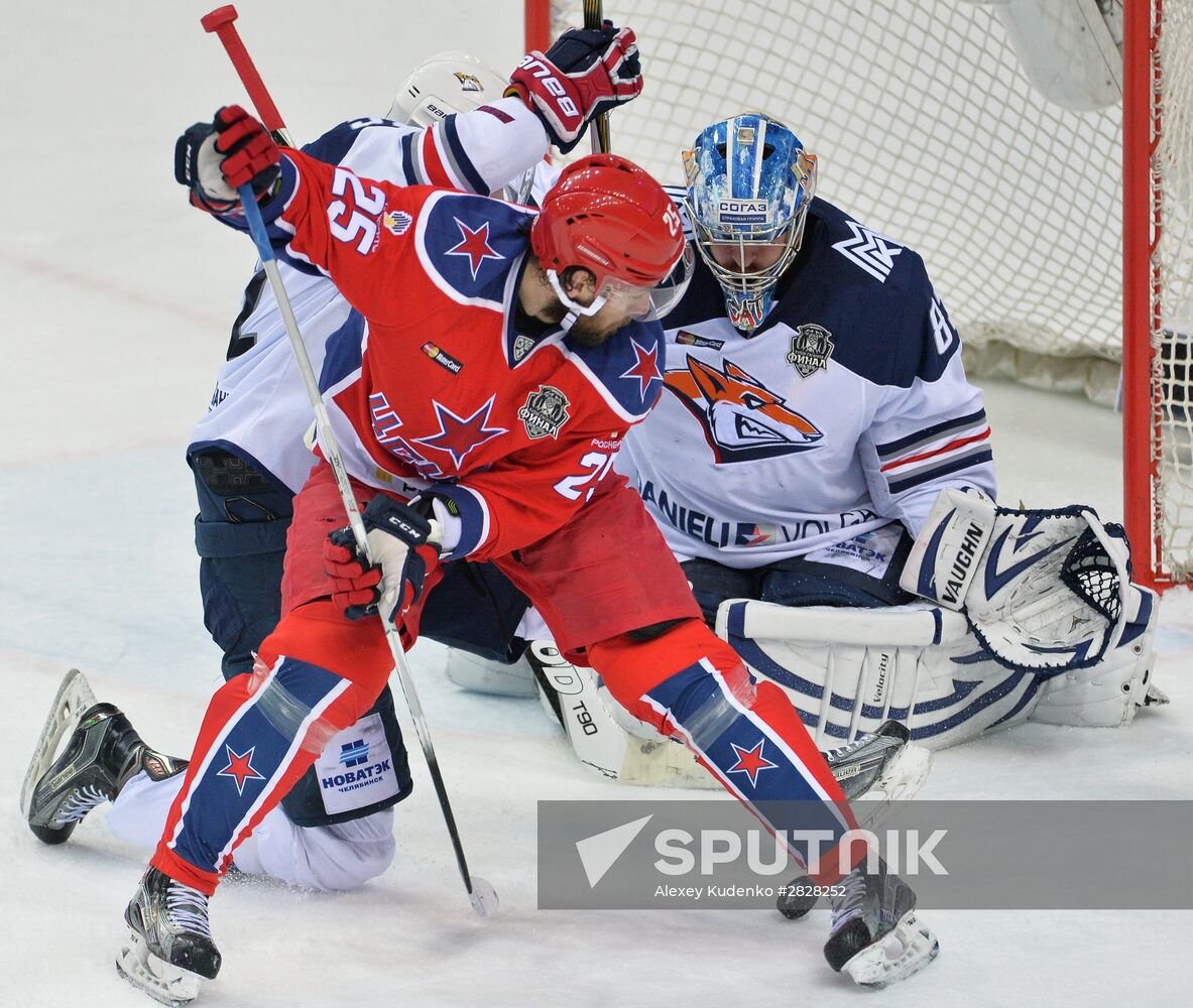 Kontinental Hockey League. CSKA vs. Metallurg Magnitogorsk