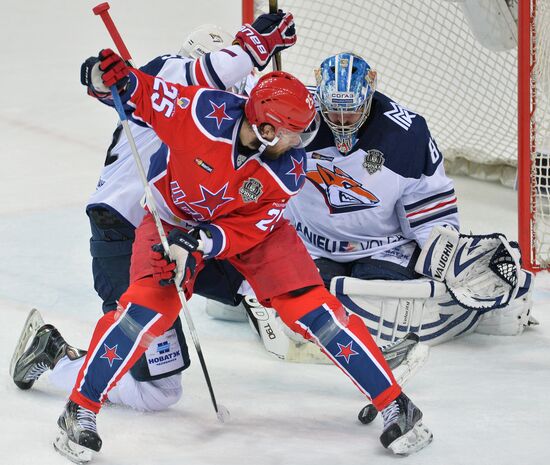 Kontinental Hockey League. CSKA vs. Metallurg Magnitogorsk