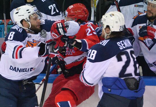 Kontinental Hockey League. CSKA vs. Metallurg Magnitogorsk