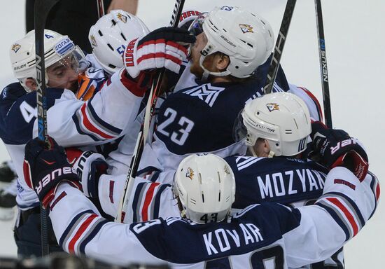 Kontinental Hockey League. CSKA vs. Metallurg