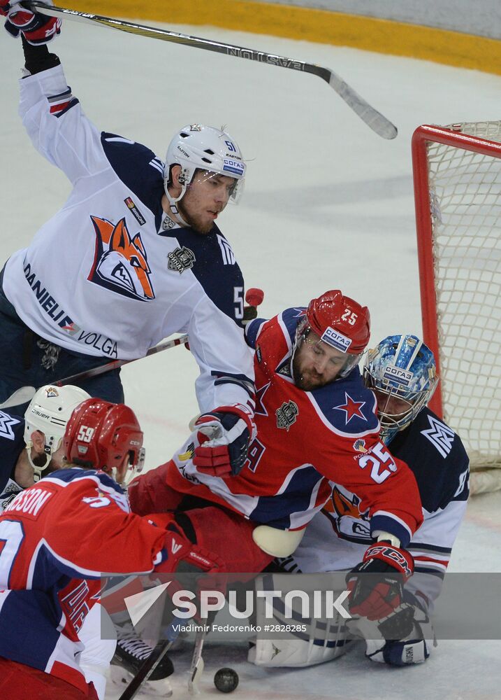 Kontinental Hockey League. CSKA vs. Metallurg Magnitogorsk