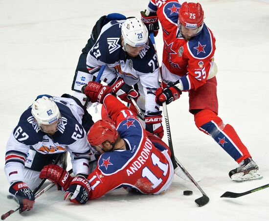 Kontinental Hockey League. CSKA vs. Metallurg