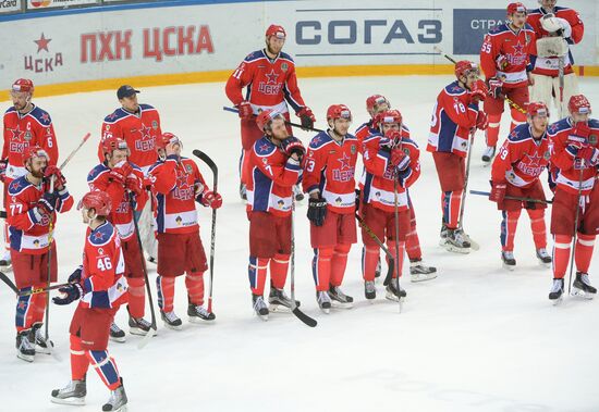 Kontinental Hockey League. CSKA vs. Metallurg