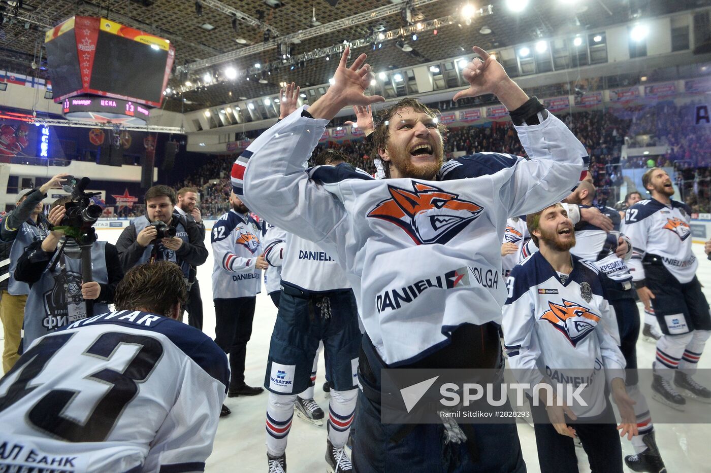 Kontinental Hockey League. CSKA vs. Metallurg