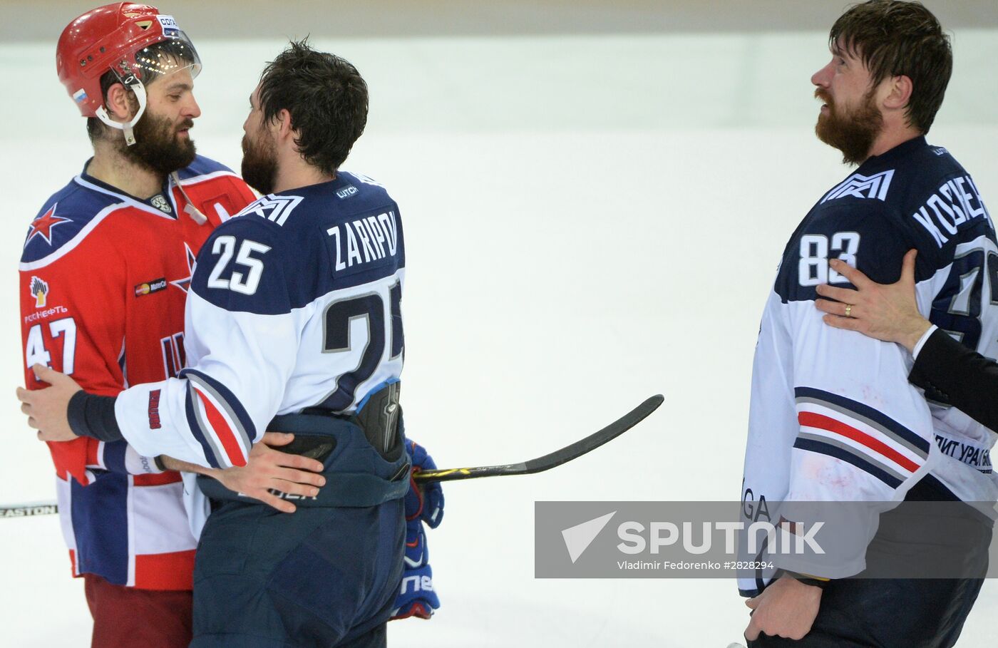 Kontinental Hockey League. CSKA vs. Metallurg Magnitogorsk