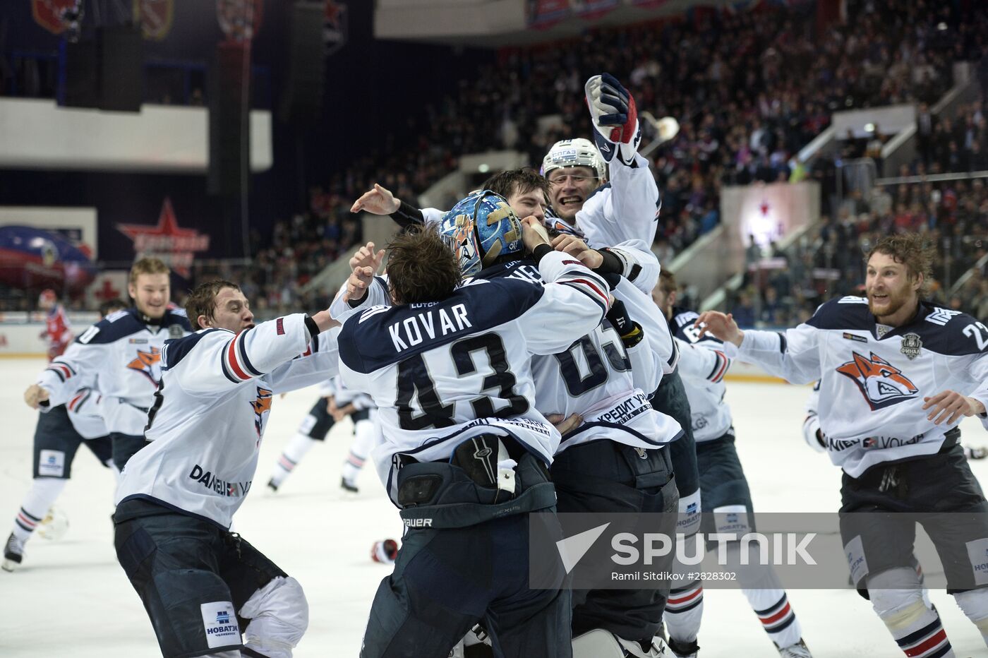 Kontinental Hockey League. CSKA vs. Metallurg