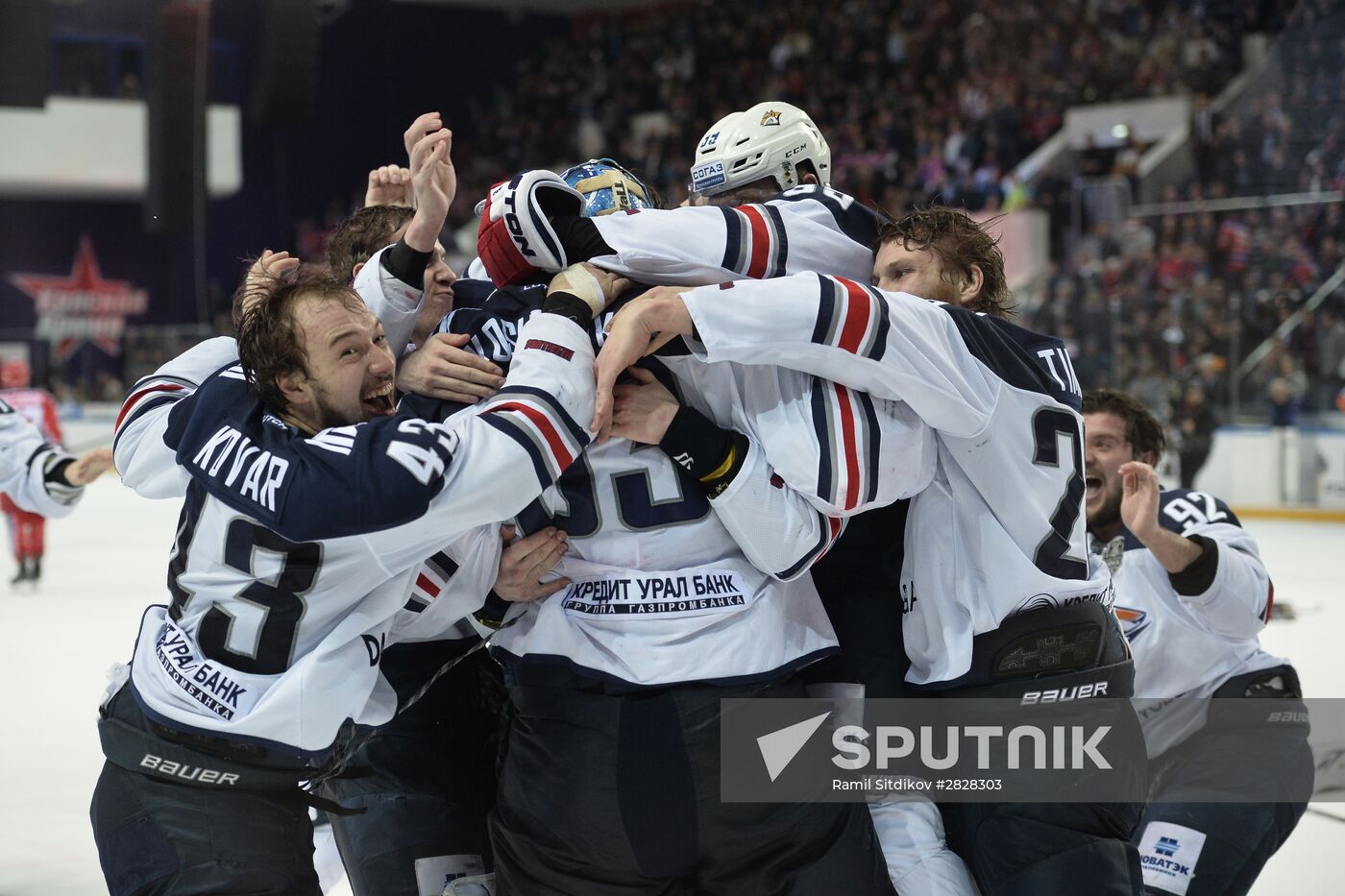 Kontinental Hockey League. CSKA vs. Metallurg