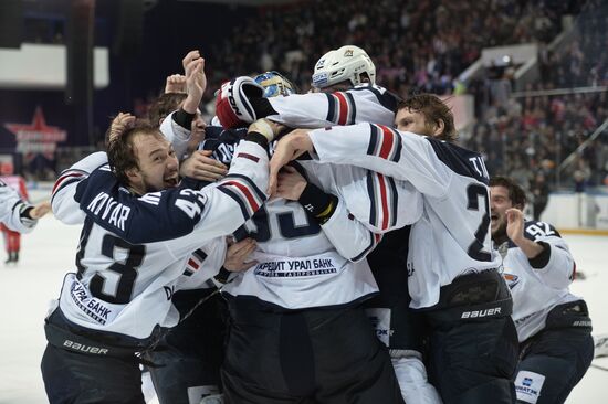 Kontinental Hockey League. CSKA vs. Metallurg