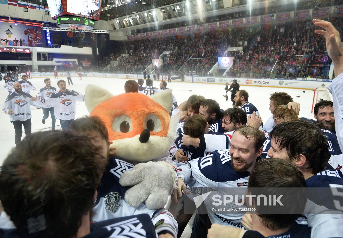 Kontinental Hockey League. CSKA vs. Metallurg Magnitogorsk