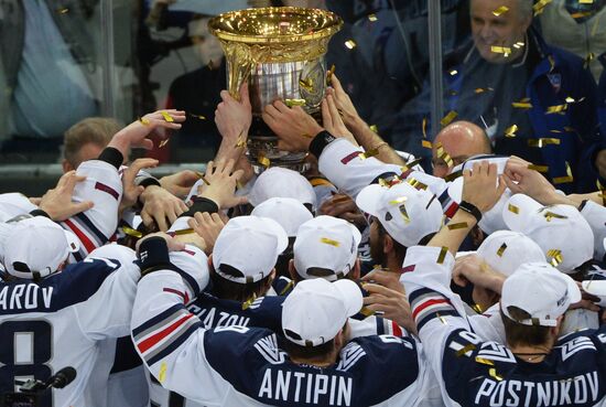 Kontinental Hockey League. CSKA vs. Metallurg