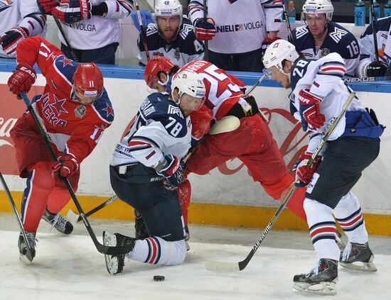 Kontinental Hockey League. CSKA vs. Metallurg