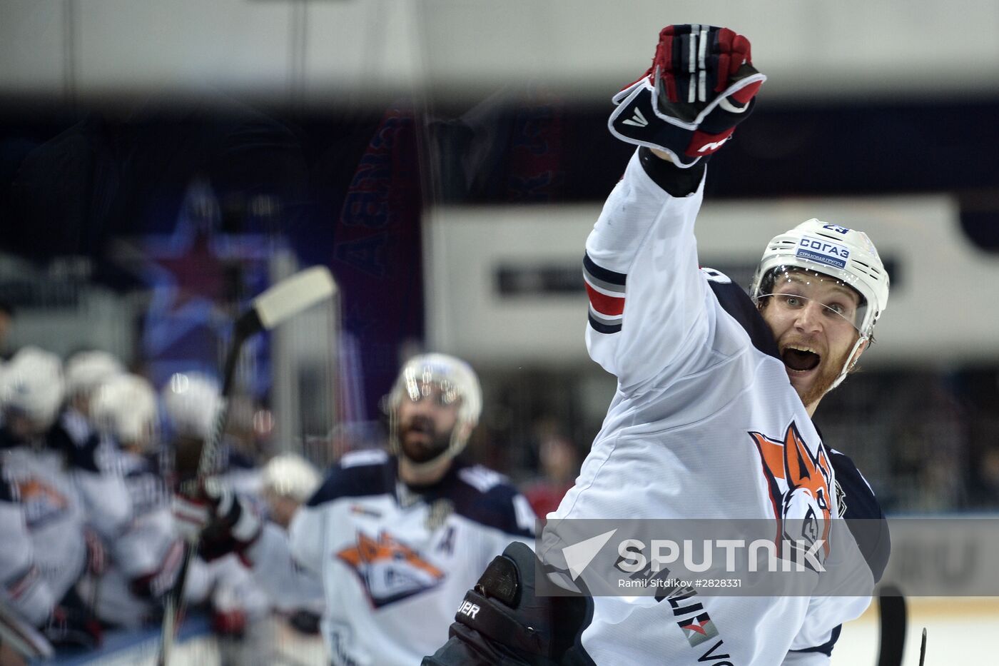 Kontinental Hockey League. CSKA vs. Metallurg Magnitogorsk
