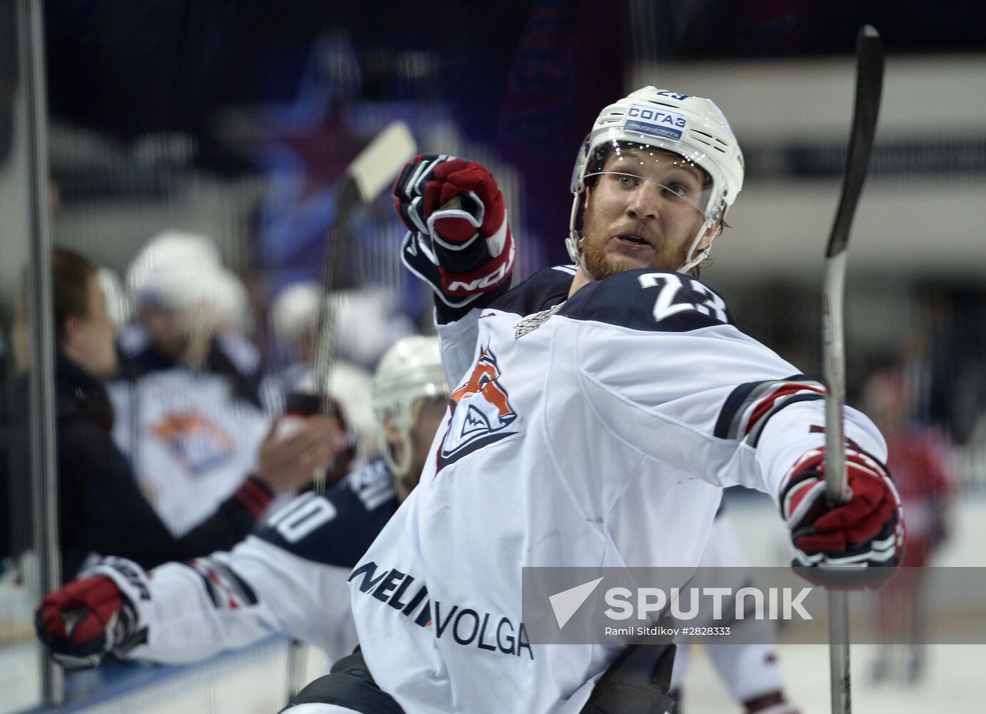 Kontinental Hockey League. CSKA vs. Metallurg Magnitogorsk