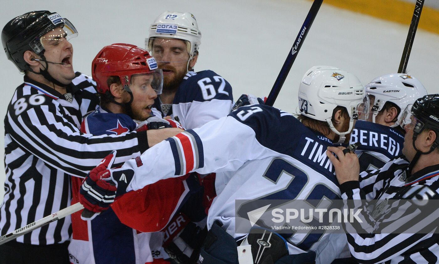 Kontinental Hockey League. CSKA vs. Metallurg Magnitogorsk