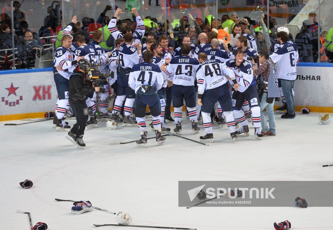 Kontinental Hockey League. CSKA vs. Metallurg