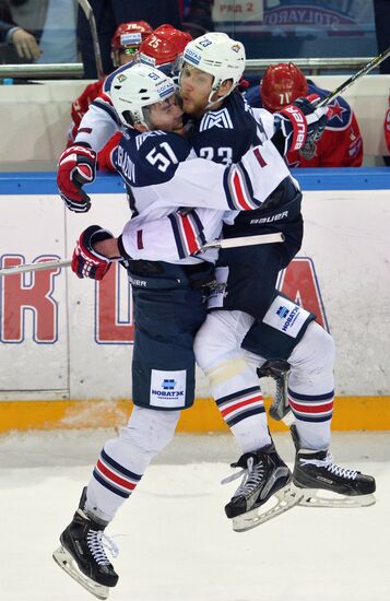 Kontinental Hockey League. CSKA vs. Metallurg Magnitogorsk
