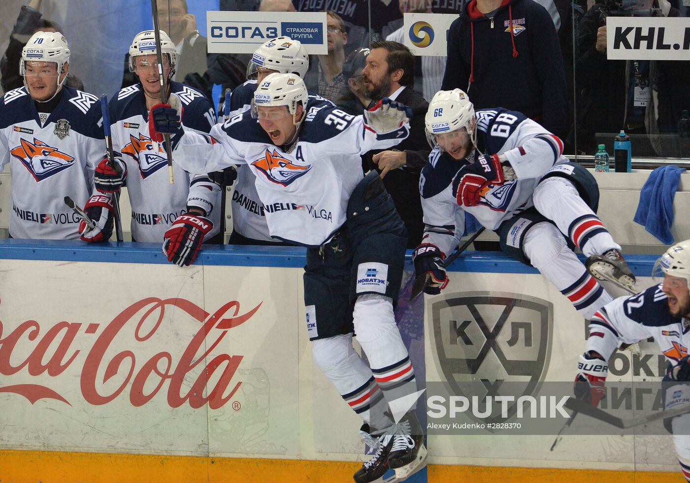 Kontinental Hockey League. CSKA vs. Metallurg
