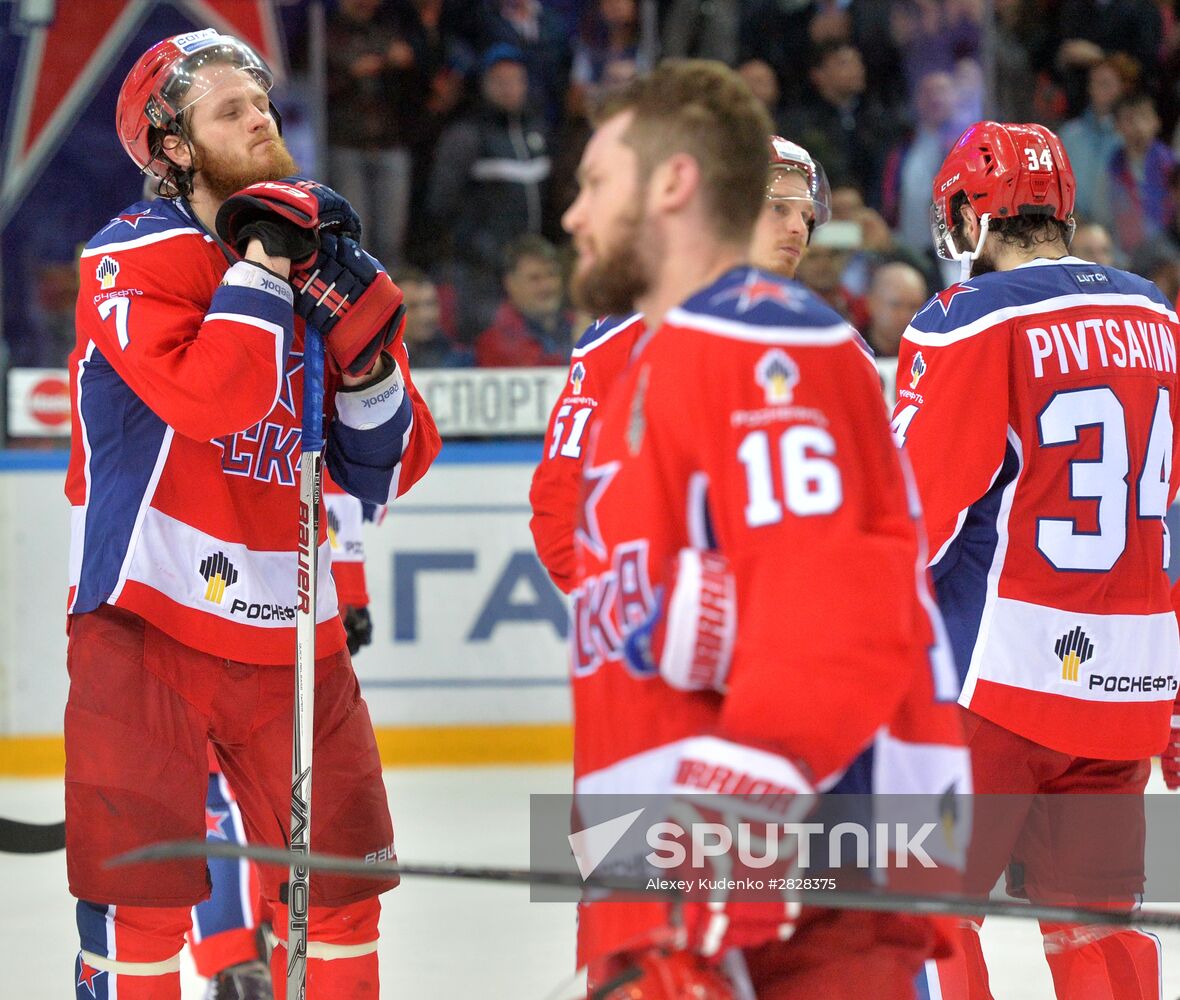 Kontinental Hockey League. CSKA vs. Metallurg