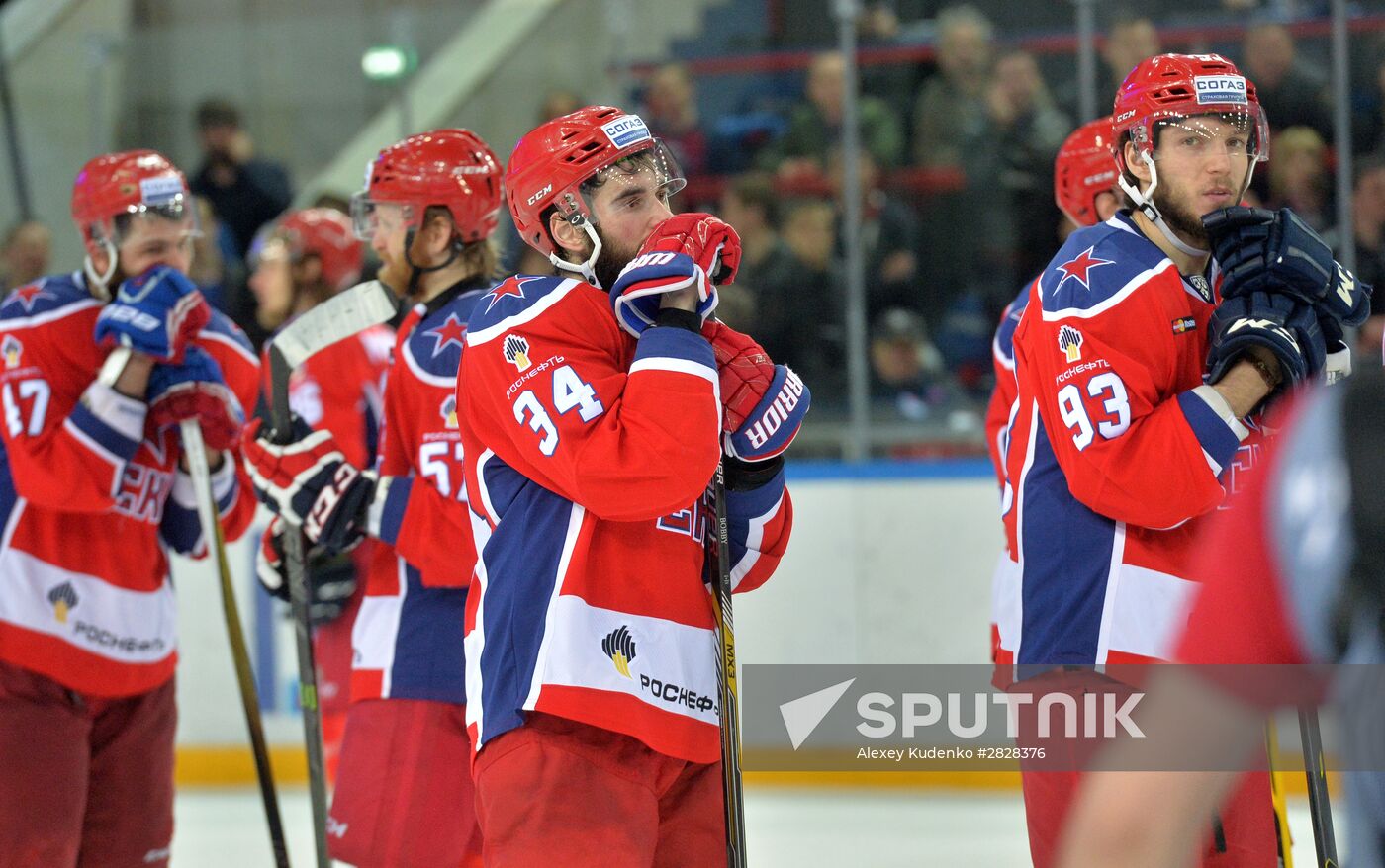 Kontinental Hockey League. CSKA vs. Metallurg