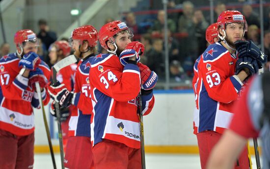 Kontinental Hockey League. CSKA vs. Metallurg