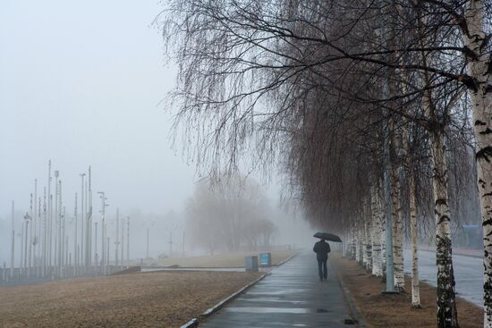 Fog in Petrozavodsk