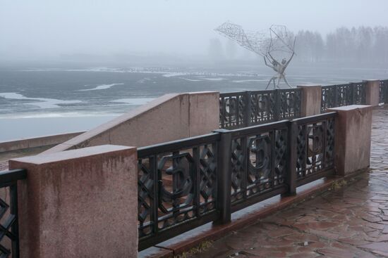 Fog in Petrozavodsk