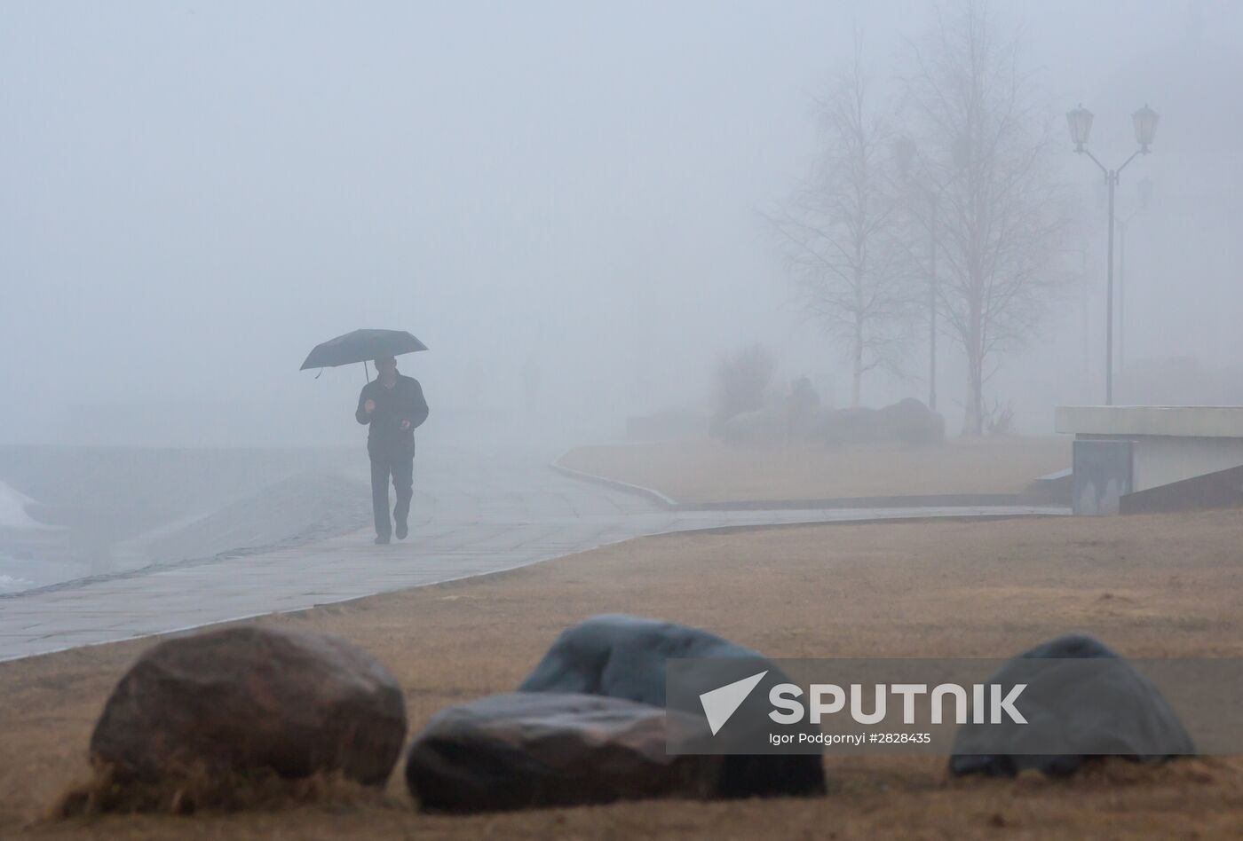 Fog in Petrozavodsk
